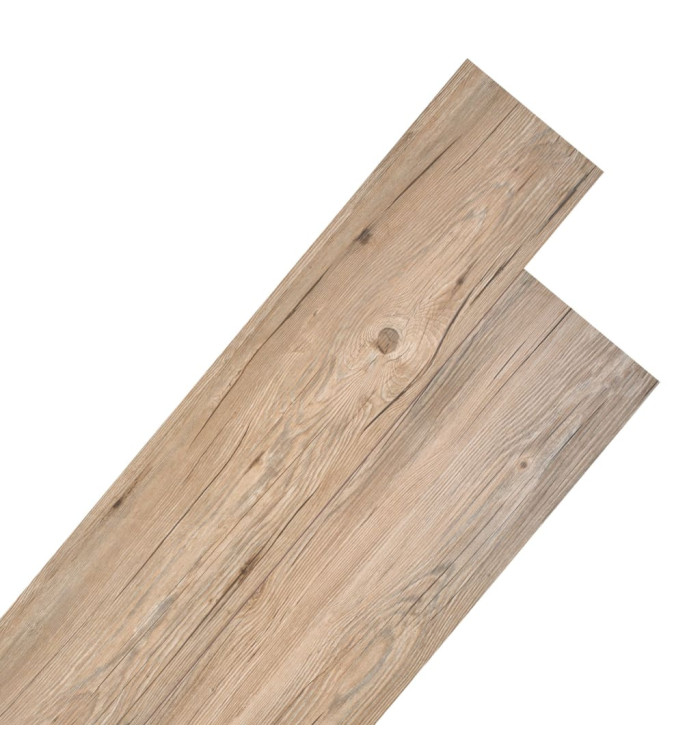 Planches de plancher PVC Non auto-adhésif 5,26 m² Chêne marron | Mobilier & Déco