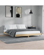 Cadre de lit sans matelas chêne sonoma 160x200 cm | Mobilier & Déco