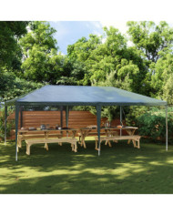 Tente de réception professionnelle 4x6 m Vert 90 g/m² | Mobilier & Déco