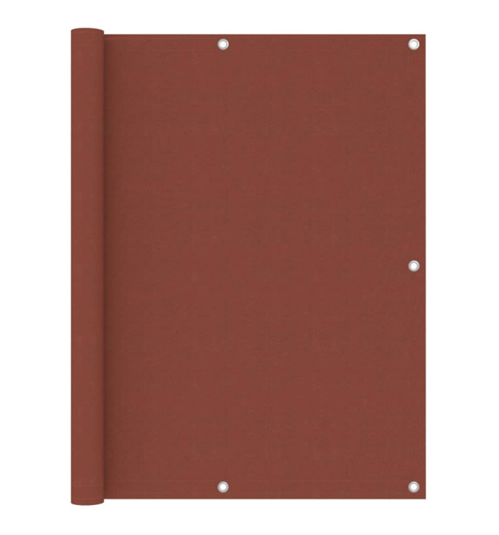 Écran de balcon Terre cuite 120x600 cm Tissu Oxford | Mobilier & Déco
