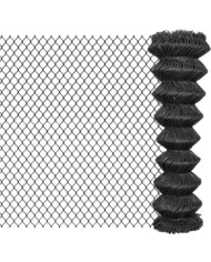 Clôture à mailles Acier 25 x 1,5 m Gris | Mobilier & Déco