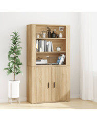 Buffet haut Chêne sonoma Bois d'ingénierie | Mobilier & Déco