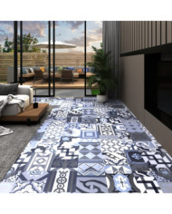 Dalles de plancher autoadhésives 20pcs PVC 1,86 m² motif coloré | Mobilier & Déco