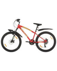 Vélo de montagne 21 vitesses Roues de 26 pouces 36 cm Rouge | Mobilier & Déco