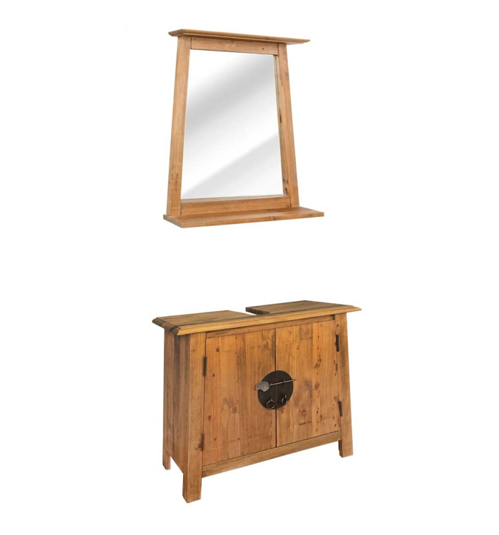 Mobilier de salle de bain Bois de pin massif | Mobilier & Déco
