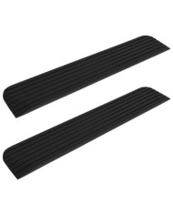 Rampes de seuil 2 pcs 110x21x2,5 cm Caoutchouc | Mobilier & Déco