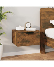 Table de chevet murale Chêne fumé 34x30x20 cm | Mobilier & Déco