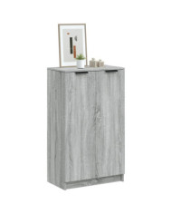Meuble à chaussures Sonoma gris 59x35x100 cm Bois d'ingénierie | Mobilier & Déco