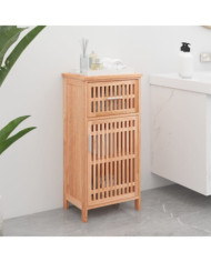 Armoire de salle de bain 42x29x82 cm Bois massif de noyer | Mobilier & Déco