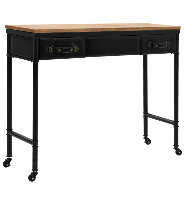 Table console MDF et bois de sapin 100 x 33,5 x 80 cm | Mobilier & Déco