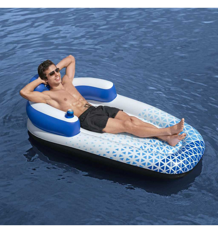 Bestway Chaise longue flottante Hydro Force 183x97 cm Bleu | Mobilier & Déco