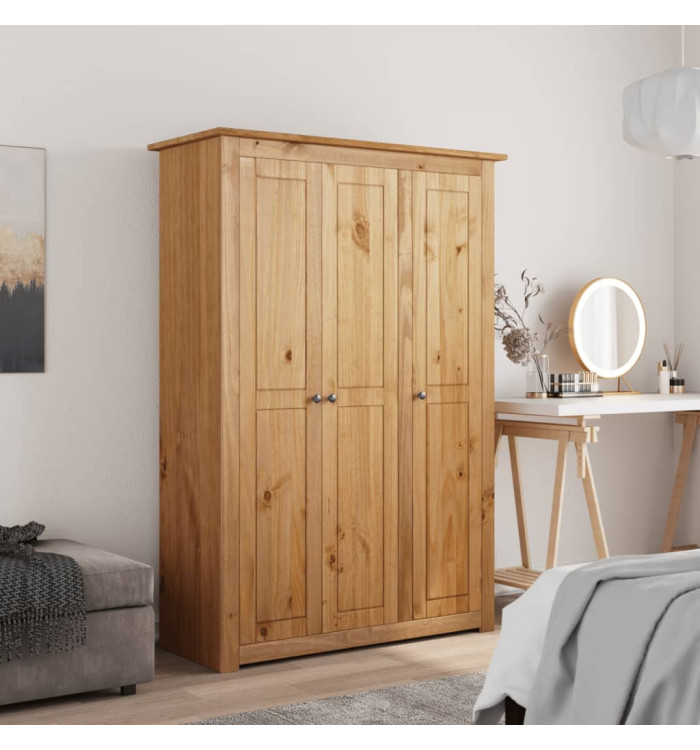 Garde-robe à 3 portes 118x50x171,5 cm Pin Assortiment Panama | Mobilier & Déco
