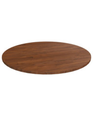 Dessus de table rond Marron foncé Ø90x1,5cm Chêne massif traité | Mobilier & Déco
