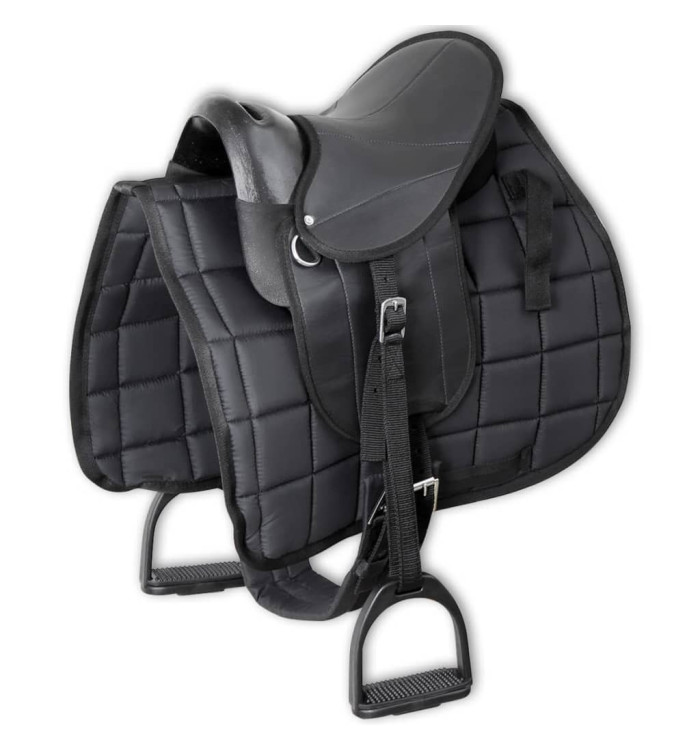 Ensemble de selle Pony 10" Noir | Mobilier & Déco