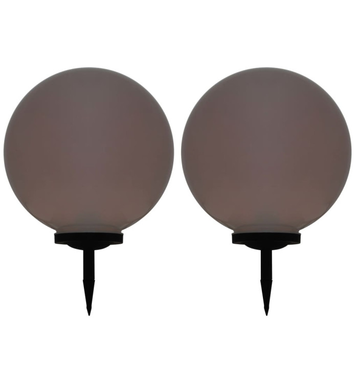 Lampes solaires sphériques LED de jardin 2 pcs 50 cm RVB | Mobilier & Déco