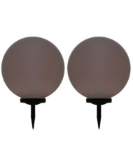 Lampes solaires sphériques LED de jardin 2 pcs 50 cm RVB | Mobilier & Déco