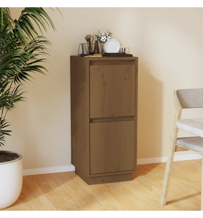Buffet Marron miel 31,5x34x75 cm Bois massif de pin | Mobilier & Déco