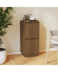 Buffet Marron miel 31,5x34x75 cm Bois massif de pin | Mobilier & Déco
