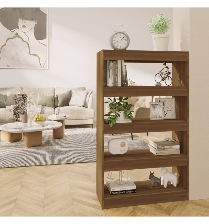Bibliothèque/Séparateur de pièce Chêne marron Bois d'ingénierie | Mobilier & Déco