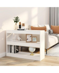Bibliothèque/Séparateur de pièce Blanc 100x30x72 cm | Mobilier & Déco