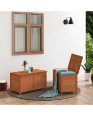 Boîte à coussins d'extérieur Marron 100x50x56 cm Sapin massif | Mobilier & Déco