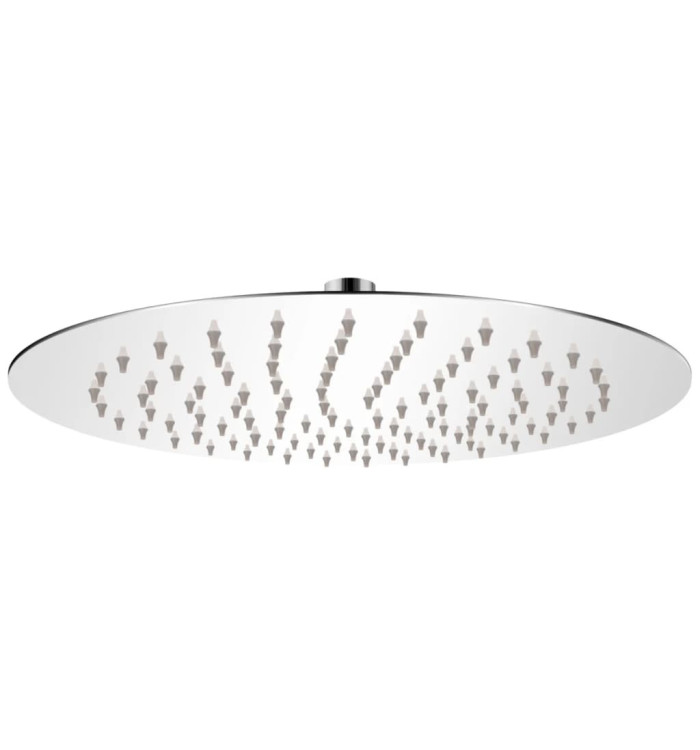 Tête de douche plongeante ronde en acier inoxydable 25 cm | Mobilier & Déco