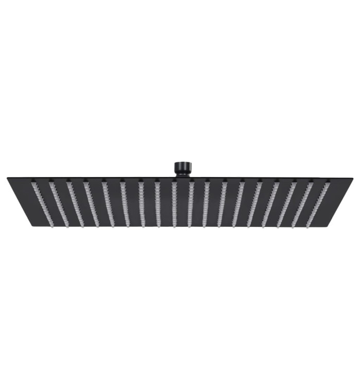 Pomme de douche pluie Acier inoxydable 50x50 cm Carrée Noir | Mobilier & Déco