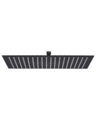 Pomme de douche pluie Acier inoxydable 50x50 cm Carrée Noir | Mobilier & Déco