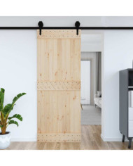 Porte NARVIK 90x210 cm bois massif de pin | Mobilier & Déco