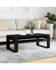 Table basse noir 102x50x35 cm bois d'ingénierie | Mobilier & Déco