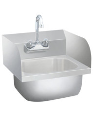 Lavabo commercial de lavage des mains avec robinet Inox | Mobilier & Déco