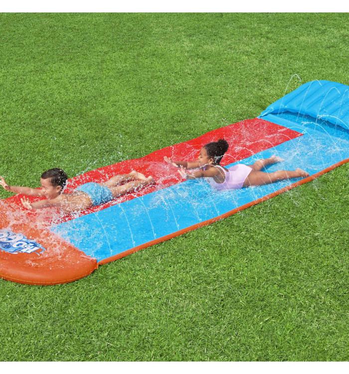 Bestway Toboggan aquatique H2OGO Tsunami Splash Ramp Toboggan double | Mobilier & Déco
