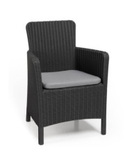 Keter Chaise de salle à manger de jardin Trenton Graphite | Mobilier & Déco