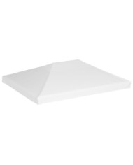 Toile de toit de belvédère 270 g/m² 4x3 m Blanc | Mobilier & Déco