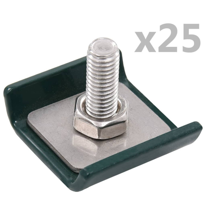 Ensemble de 25 connecteurs de tapis de grille Vert | Mobilier & Déco
