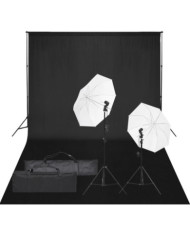 Kit de studio photo avec éclairage et toile de fond | Mobilier & Déco