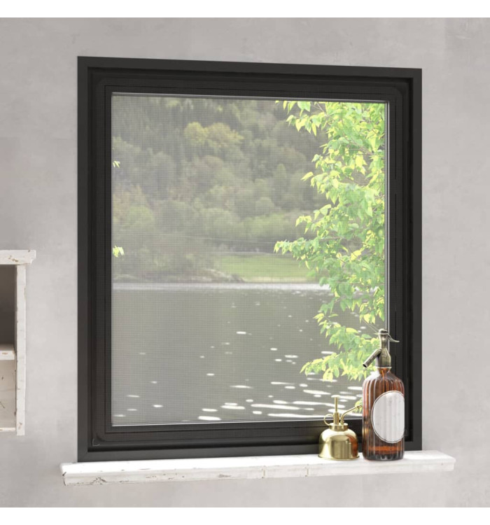 Moustiquaire magnétique pour fenêtres anthracite 130x150 cm | Mobilier & Déco
