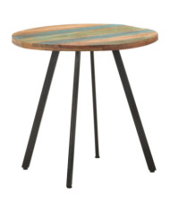 Table de salle à manger 80 cm Bois de récupération massif | Mobilier & Déco