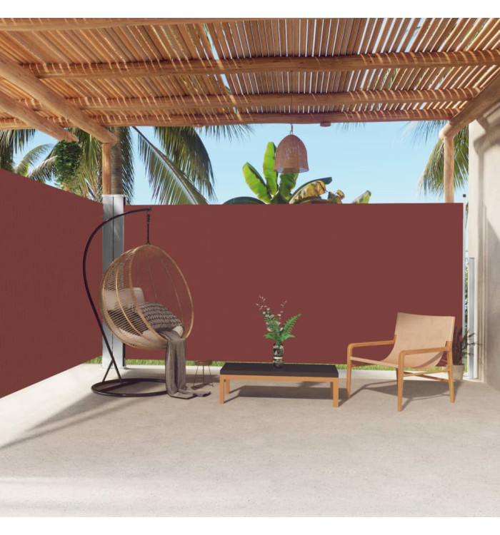 Auvent latéral rétractable Marron 180x600 cm | Mobilier & Déco