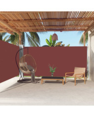 Auvent latéral rétractable Marron 180x600 cm | Mobilier & Déco