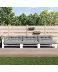 Coussins de palette lot de 7 gris tissu | Mobilier & Déco