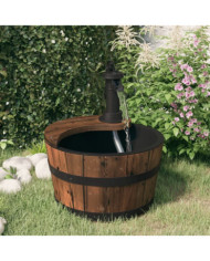 Fontaine à eau avec pompe 28x28x34,5 cm Bois de sapin massif | Mobilier & Déco