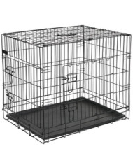@Pet Caisse de transport pour chien 92,5x57,5x64 cm Métal Noir | Mobilier & Déco