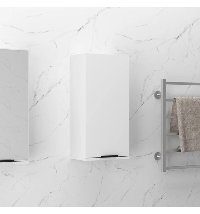 Armoire de salle de bain murale Blanc brillant 32x20x67 cm | Mobilier & Déco