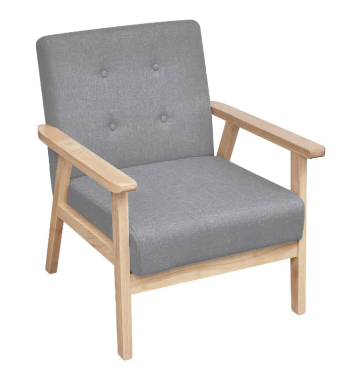 Fauteuil gris foncé tissu | Mobilier & Déco