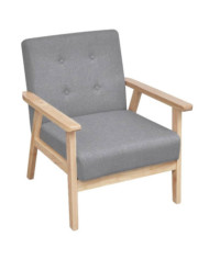 Fauteuil gris foncé tissu | Mobilier & Déco
