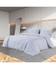Ensemble de housse de couette Gris 200x200 cm Coton | Mobilier & Déco