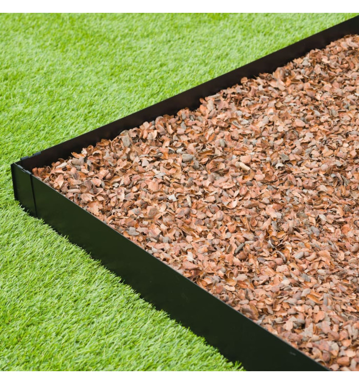 Nature Bordures de jardin 3 pcs 91,4x10,2 cm noir | Mobilier & Déco