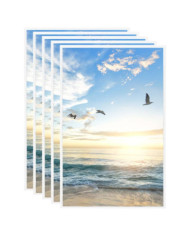 Collage de cadres photo 5 pcs de mur table Blanc 13x18 cm MDF | Mobilier & Déco