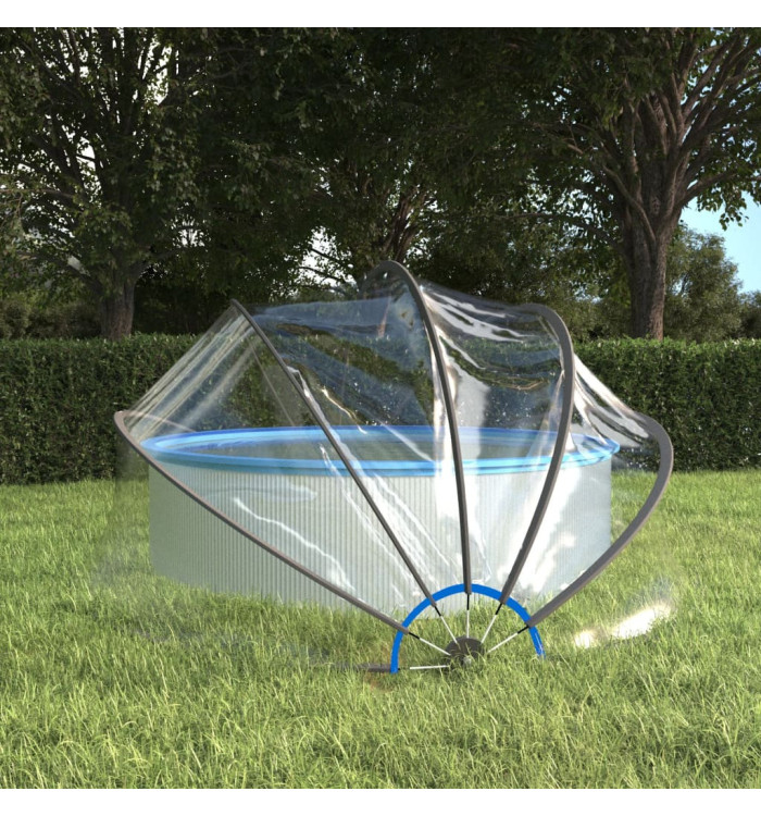 Dôme de piscine rond 376x188 cm PVC | Mobilier & Déco